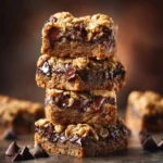 Brown Butter Oatmeal Chocolate Chip Cookie Bars First Image